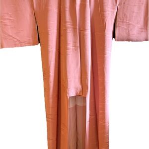 Elegant Pink Kimono Robe